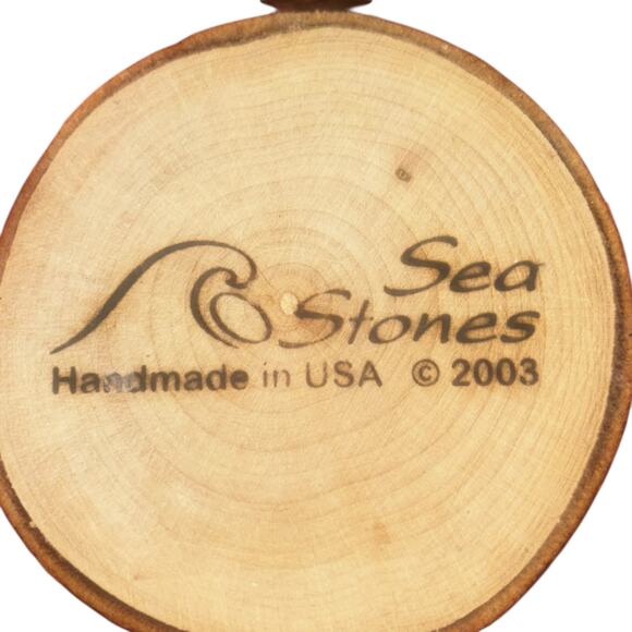 Pair of Natural Stone Wine Stoppers Handcrafted by Sea Stones 2003 New England - Picture 4 of 7
